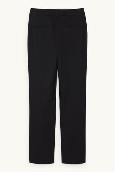 Damen - Business-Hose - Straight Fit - schwarz