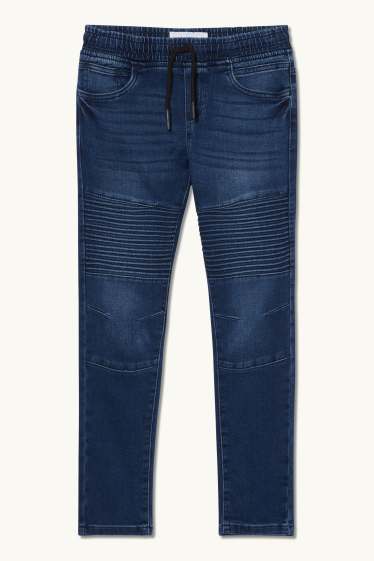 Kinder Buben - Tapered Jeans - jeansblau