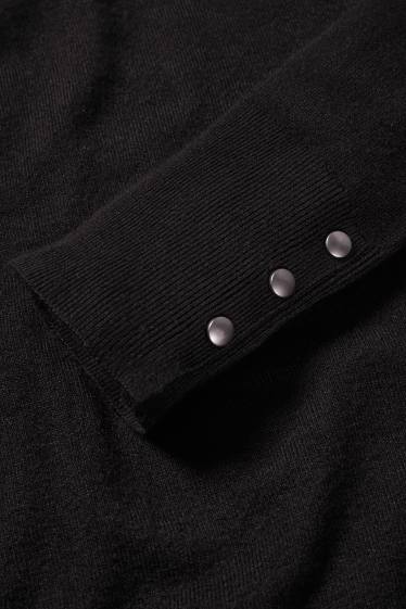 Damen - Rollkragenpullover - schwarz