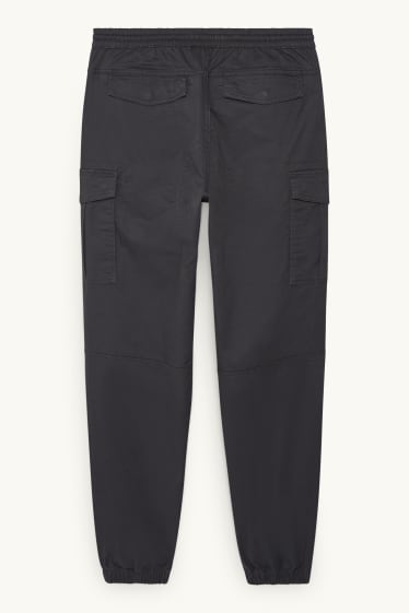 Uomo - Pantaloni cargo - regular fit - LYCRA® - jeans grigio scuro