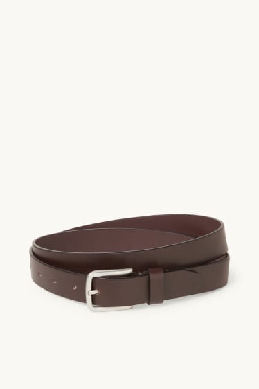 Hommes - Ceinture en cuir - marron
