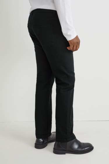 Herren - Stoffhose - Regular Fit - LYCRA® - schwarz