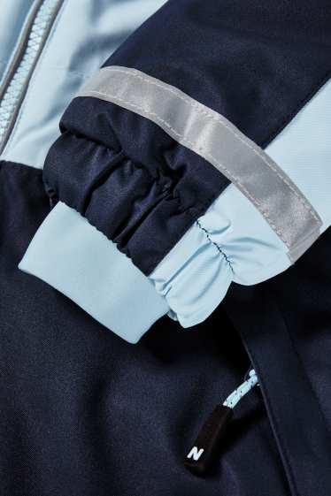 Children Girls - Ski suit with hood - light turquoise