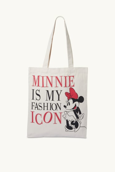 Femmes - Minnie Mouse - sac de jute - blanc crème