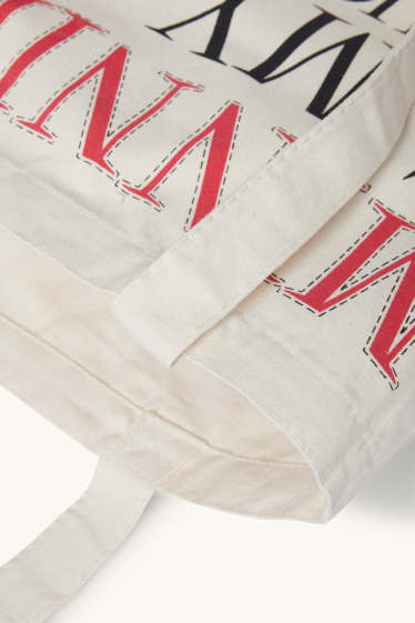 Femmes - Minnie Mouse - sac de jute - blanc crème