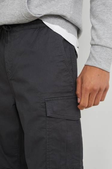 Uomo - Pantaloni cargo - regular fit - LYCRA® - jeans grigio scuro