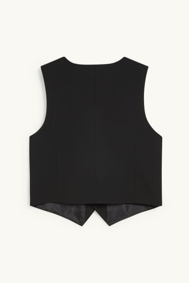 Kinder Buben - Baukasten-Weste - Stretch - LYCRA® - schwarz