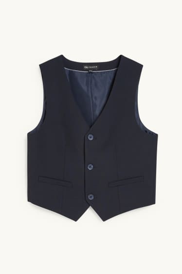 Kinderen: jongens - Gilet uit het combi-systeem - stretch - LYCRA® - donkerblauw