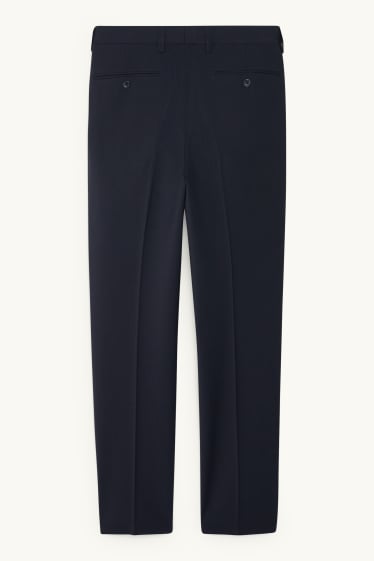 Men - Mix-and-match suit trousers - regular fit - stretch - new wool blend - dark blue