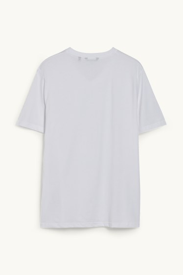 Heren - T-shirt - regular fit  - wit