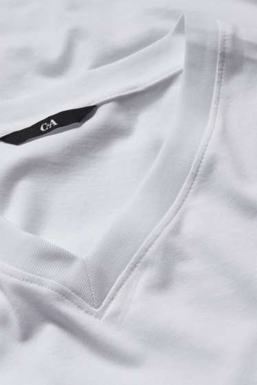Heren - T-shirt - regular fit  - wit