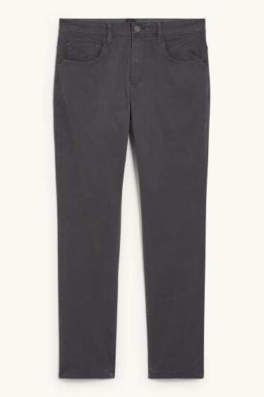Hommes - Pantalon - slim fit - Flex - gris foncé