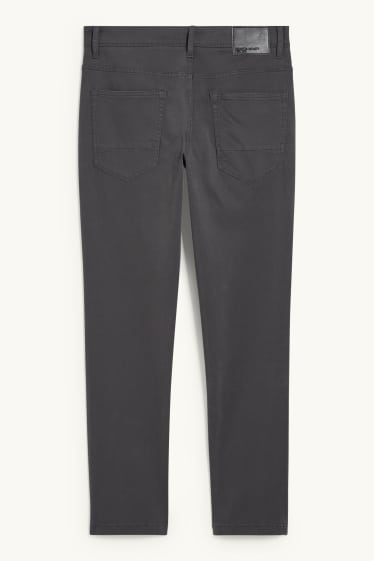 Hommes - Pantalon - slim fit - Flex - gris foncé