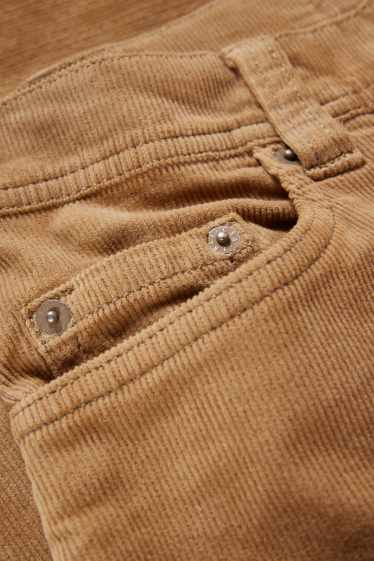 Uomo - Pantaloni di velluto - regular fit - LYCRA® - havana