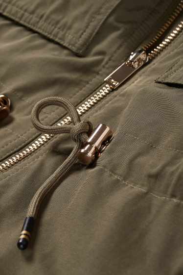 Dames - Parka met capuchon - winter - kaki