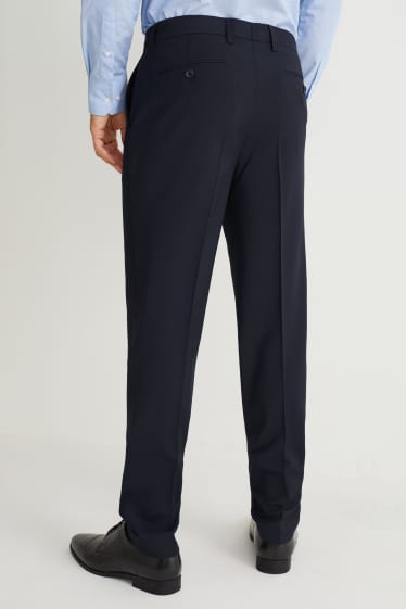 Men - Mix-and-match suit trousers - regular fit - stretch - new wool blend - dark blue