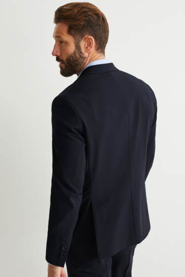 Heren - Colbert uit het combi-systeem - regular fit - Flex - scheerwolmix - LYCRA® - donkerblauw