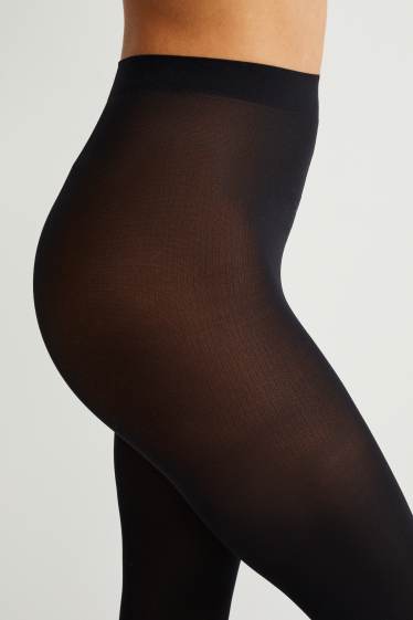 Femmes - Lot de 2 - collants fins - 70 DEN - noir