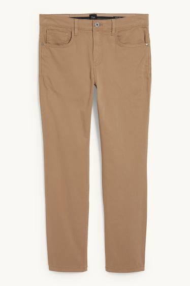 Hommes - Pantalon - slim fit - Flex - LYCRA® - marron clair