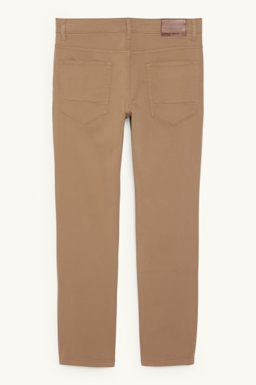 Hommes - Pantalon - slim fit - Flex - LYCRA® - marron clair