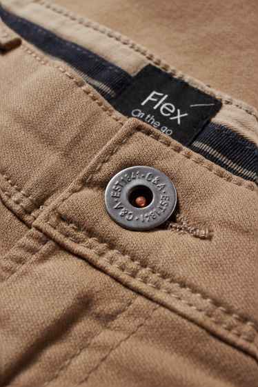Hommes - Pantalon - slim fit - Flex - LYCRA® - marron clair