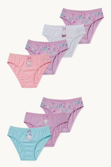Children Girls - Multipack of 7 - Hello Kitty - briefs - light violet