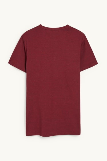 Hommes - T-shirt - bordeaux