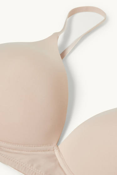 Dames - Set van 2 - BH zonder beugels - voorgevormd - LYCRA® - beige