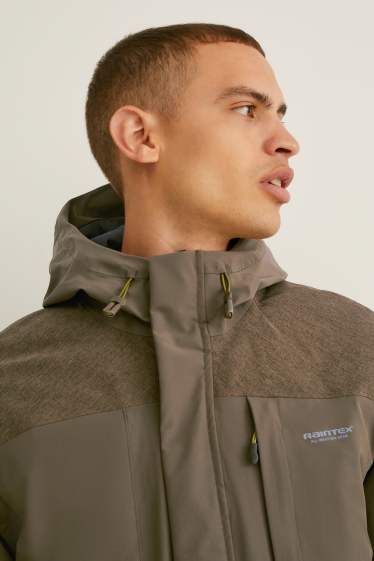 Hommes - Veste de sport à capuche  - kaki