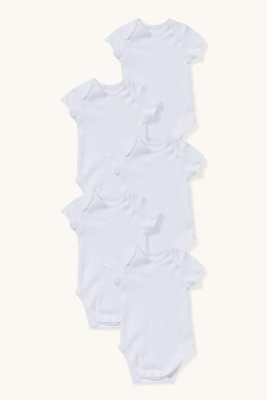 Unisexe - Lot de 5 - body pour bébé - blanc