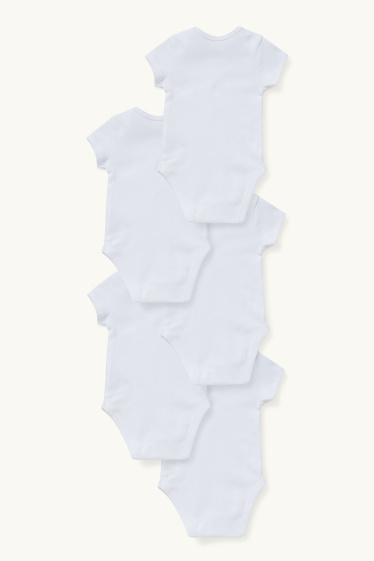Unisexe - Lot de 5 - body pour bébé - blanc