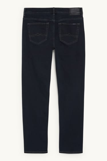 Pánské - Straight jeans - LYCRA® - džíny - tmavomodré