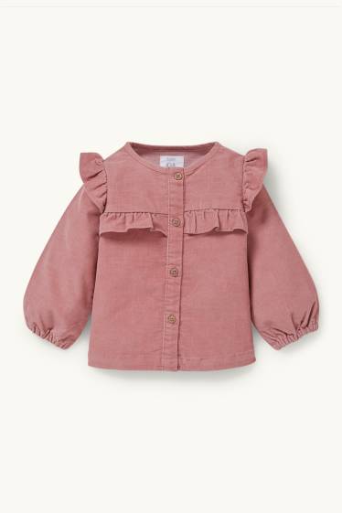 Baby Girls - Baby outfit - 2 piece - dark rose