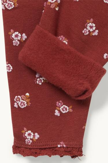 Baby Girls - Baby outfit - 2 piece - dark rose