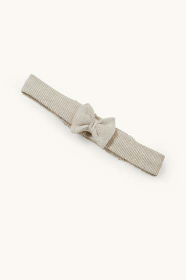 Baby: meisjes - Babyoutfit - 3-delig - lichtbruin