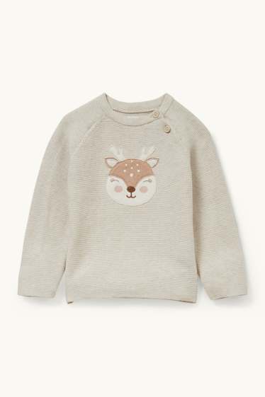 Baby: meisjes - Babyoutfit - 3-delig - lichtbruin