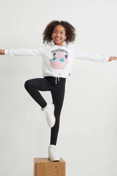 Kinderen: meisjes - Set van 2 - legging - zwart