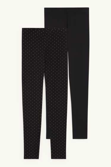 Femmes - Lot de 2 - leggings - noir