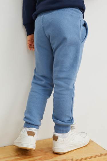 Kinderen: jongens - Set van 3 - joggingbroek - blauw / donkerblauw