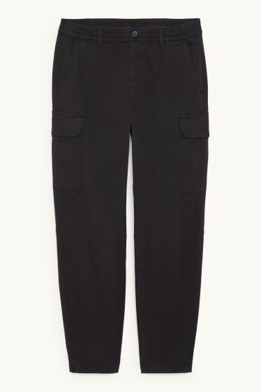 Hommes - Pantalon cargo - regular fit - noir