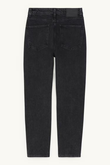 Donna - Mom jeans - vita alta - LYCRA® - jeans grigio scuro