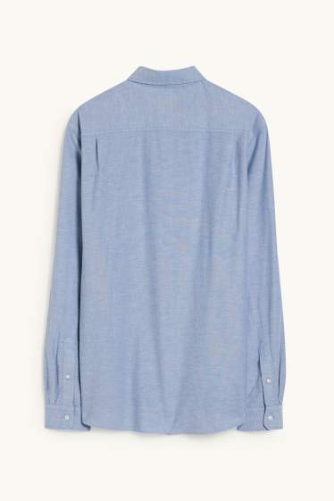 Herren - Oxford Hemd - Regular Fit - Button-down - hellblau