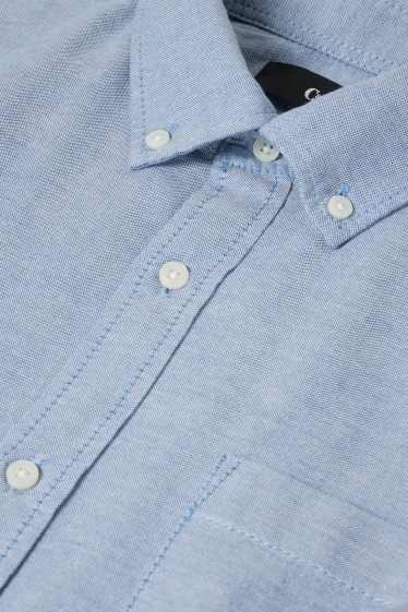 Herren - Oxford Hemd - Regular Fit - Button-down - hellblau