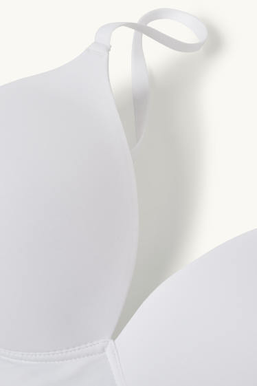 Donna - Confezione da 2 - reggiseno senza ferretti - imbottito - LYCRA® - bianco