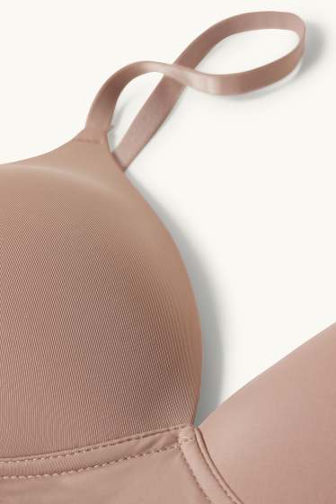 Donna - Reggiseno senza ferretti - imbottito - LYCRA® - beige