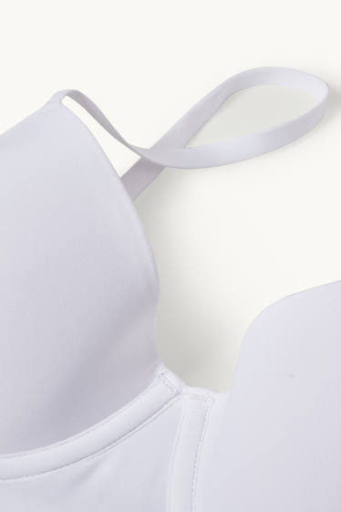 Dames - Set van 2 - BH met beugels - DEMI - gewatteerd - LYCRA® - wit