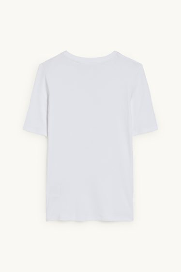 Damen - T-Shirt - weiß