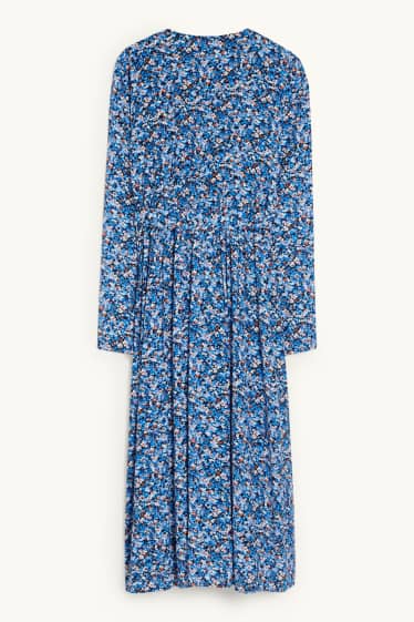 Women - Wrap dress - floral - blue