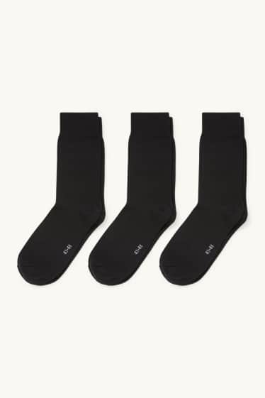 Herren - Multipack 3er - Socken - Komfortbund - schwarz