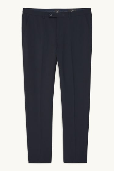 Uomo - Pantaloni coordinabili - body fit - Flex - LYCRA® - Mix & Match - blu scuro